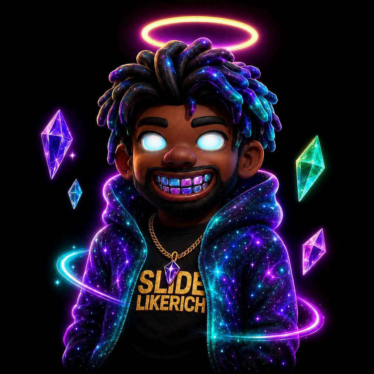 Galactic Slide Human Matrix visual